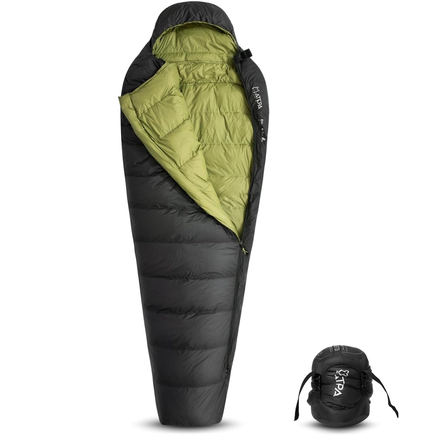Coldmaster Down Mummy Sleeping Bag 9℉ / 42.8℉ Black