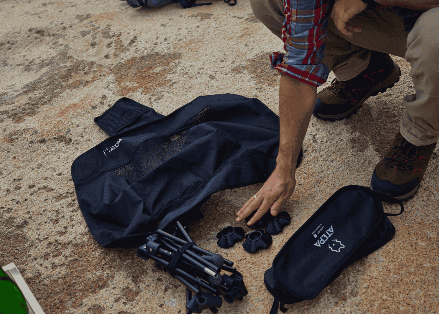 Ultralight camping chair designed for backpackers and outdoor explorers