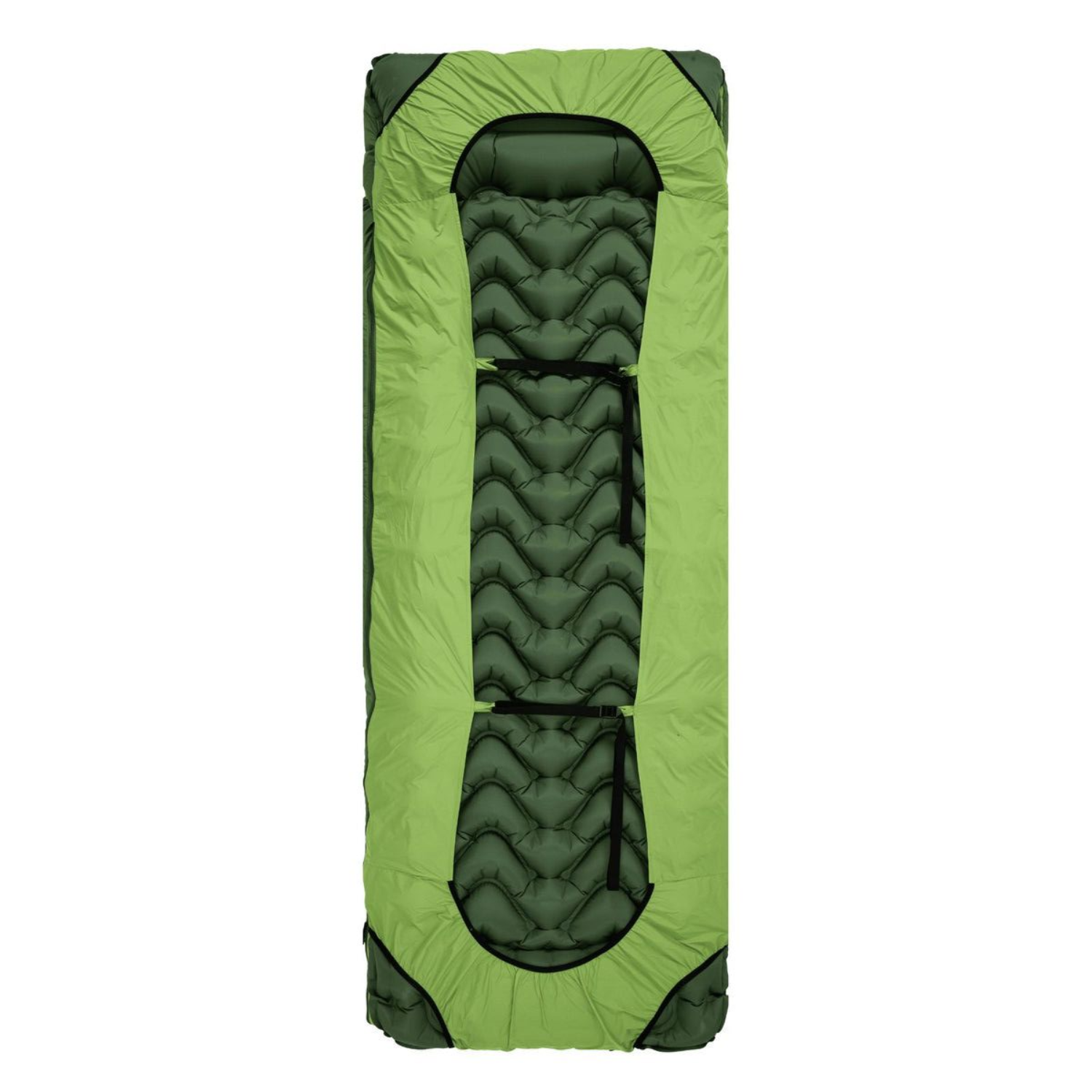 Unitymarts 3-in-1 Down Sleeping Bag With Hood BULWARK Green 54°F to 27°F