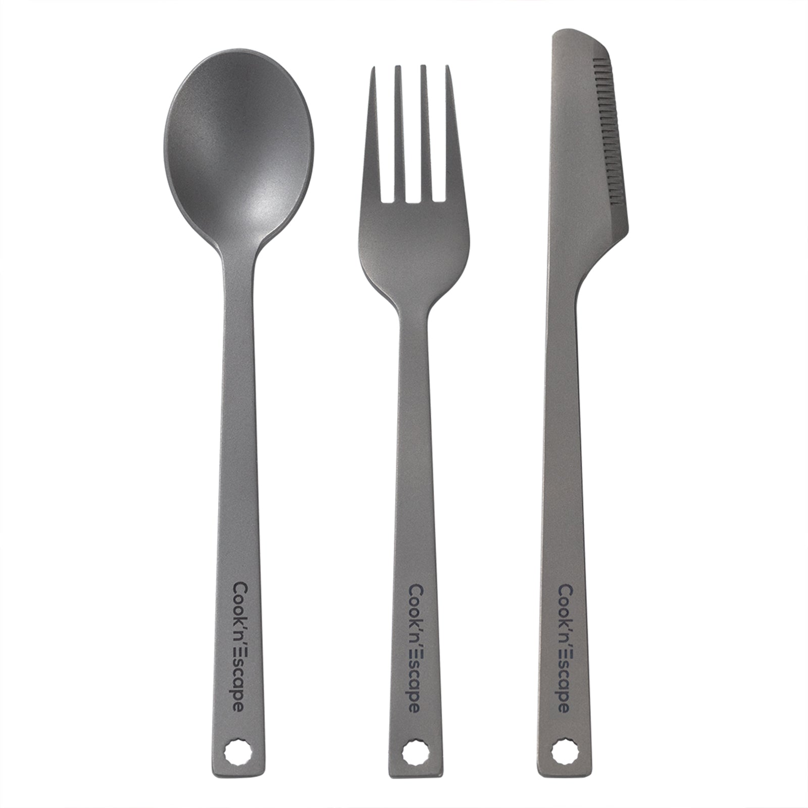 3-Piece Multi-Function Titanium Durable Cutlery Set