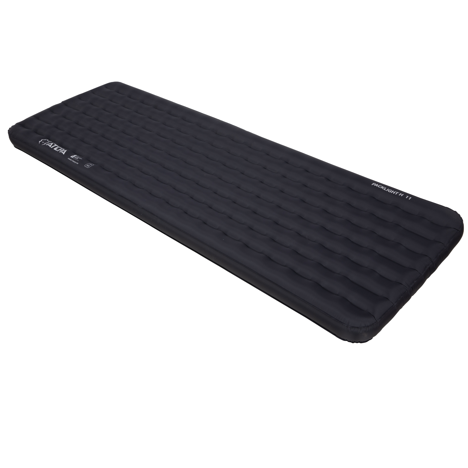 Black Self inflating sleeping pad inside a tent providing warmth and comfort