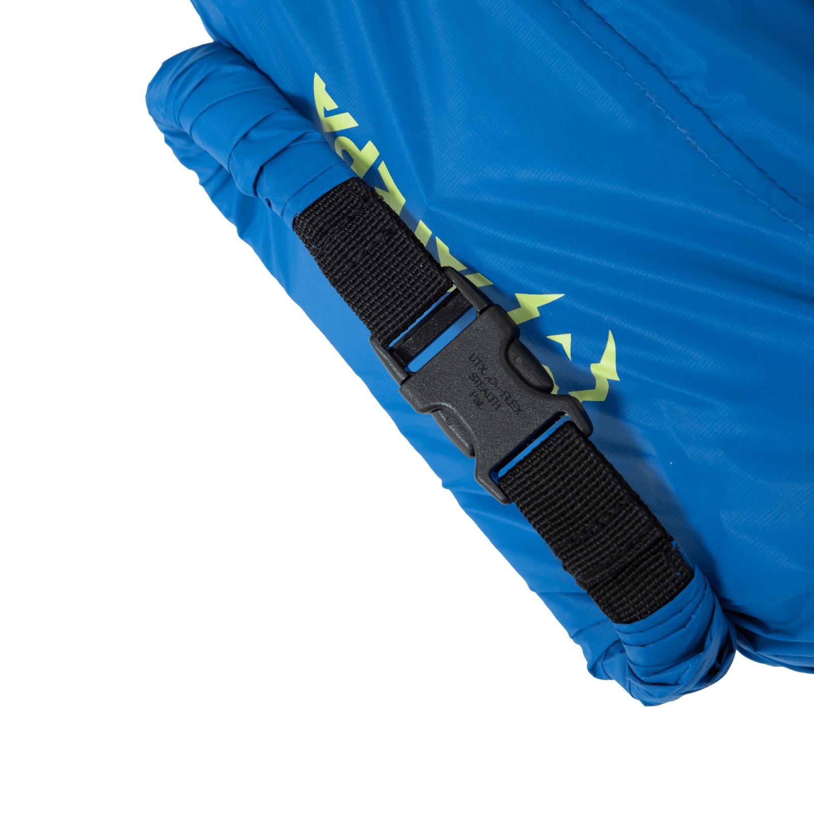 Compact self inflating sleeping pad rolled up for easy backpacking and storage