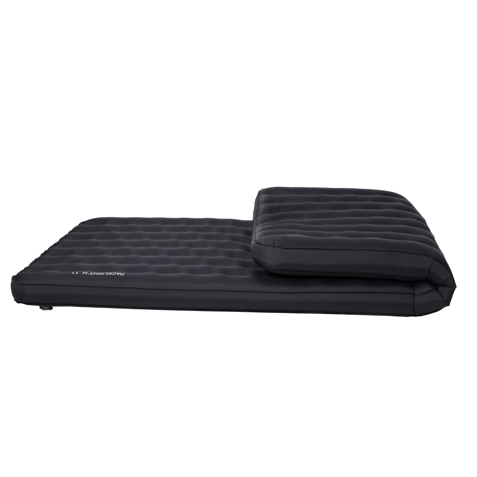 Black ultralight sleeping pad for body support