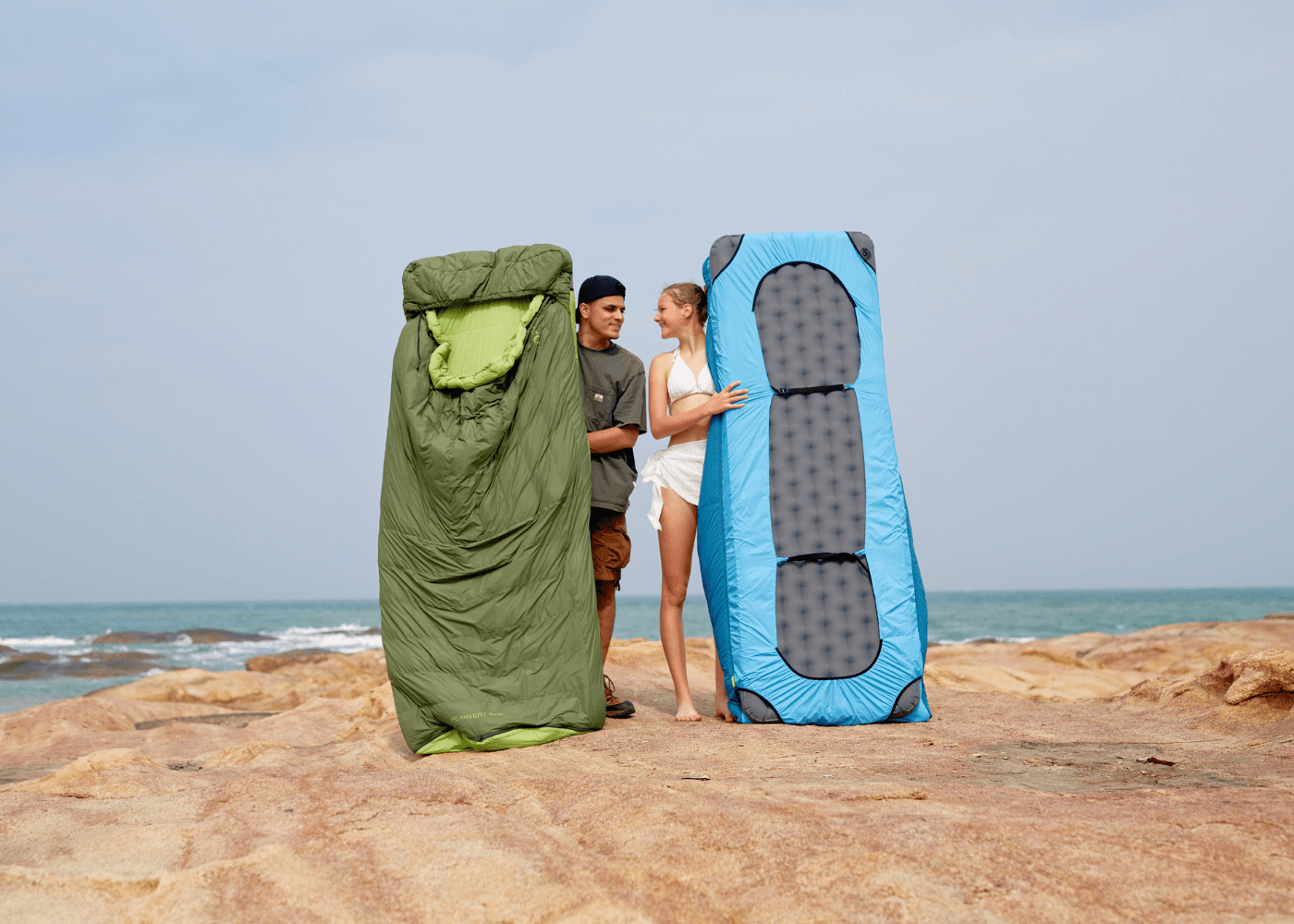 Lightweight sleeping bag shown under daylight in outdoor setting