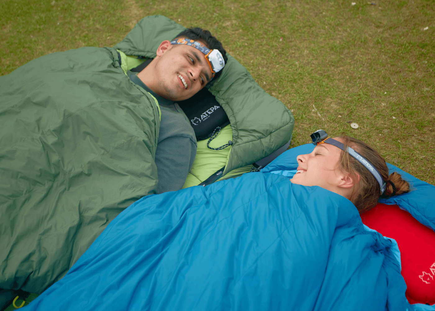 3-in-1 sleeping bag fully spread out to display its large coverage