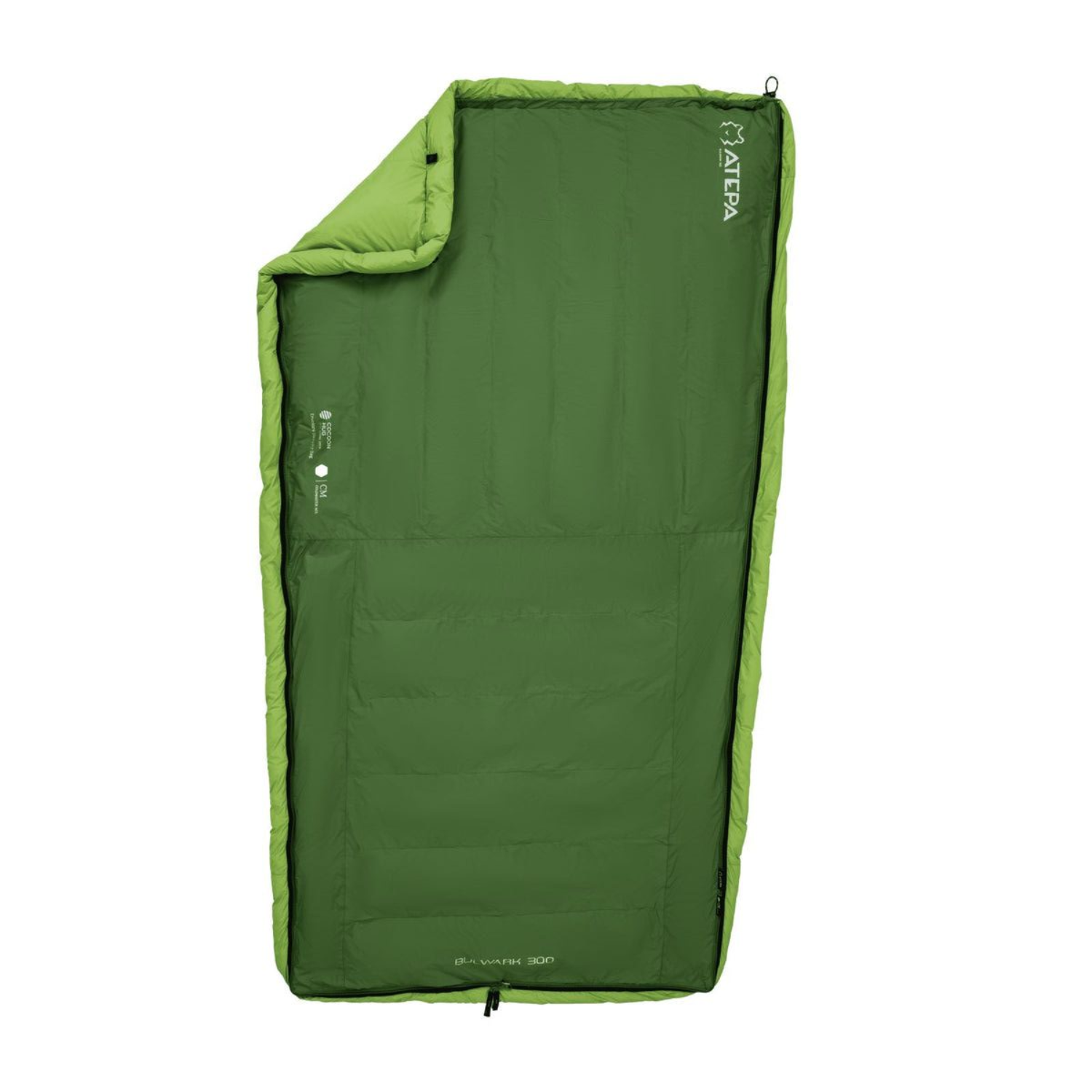 Unitymarts 3-in-1 Down Sleeping Bag With Hood BULWARK Green 54°F to 27°F