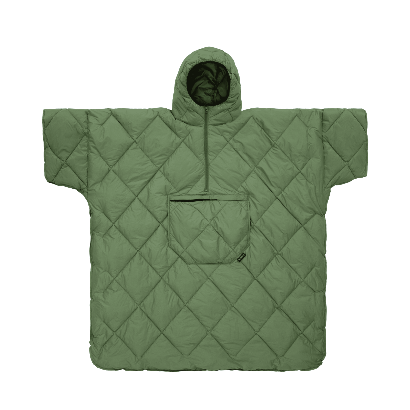 Multifunctional Wearable Camping Poncho Blanket Green