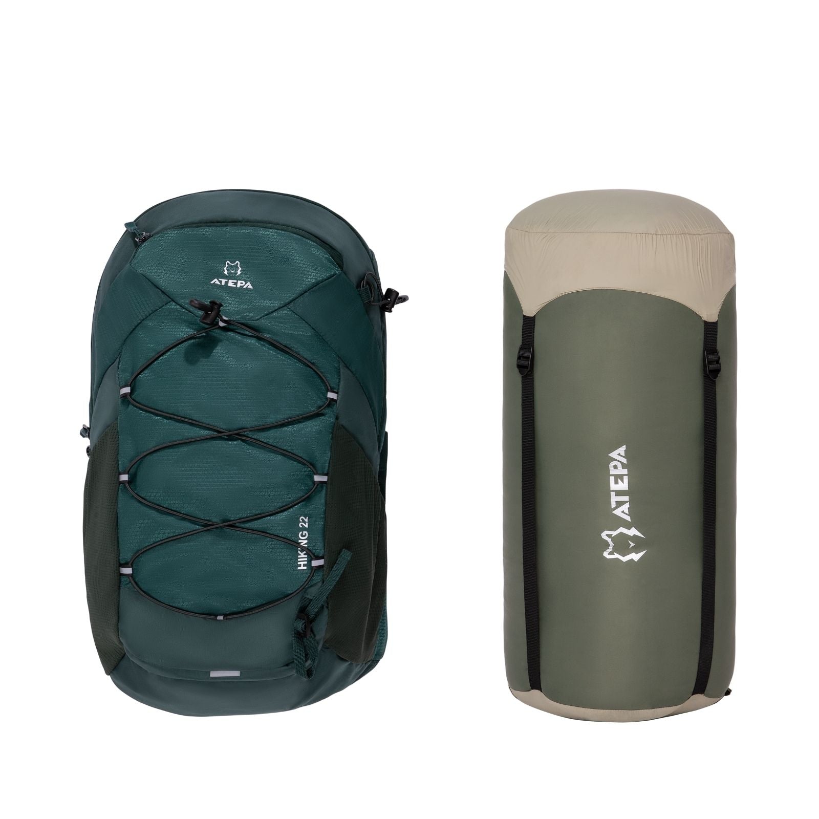 2 Person Down Mummy Sleeping Bag For Winter Camping -32.5℉ / 17.6℉