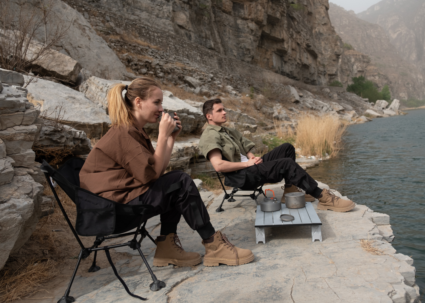 Lightweight tall chair that sets up quickly in any outdoor setting