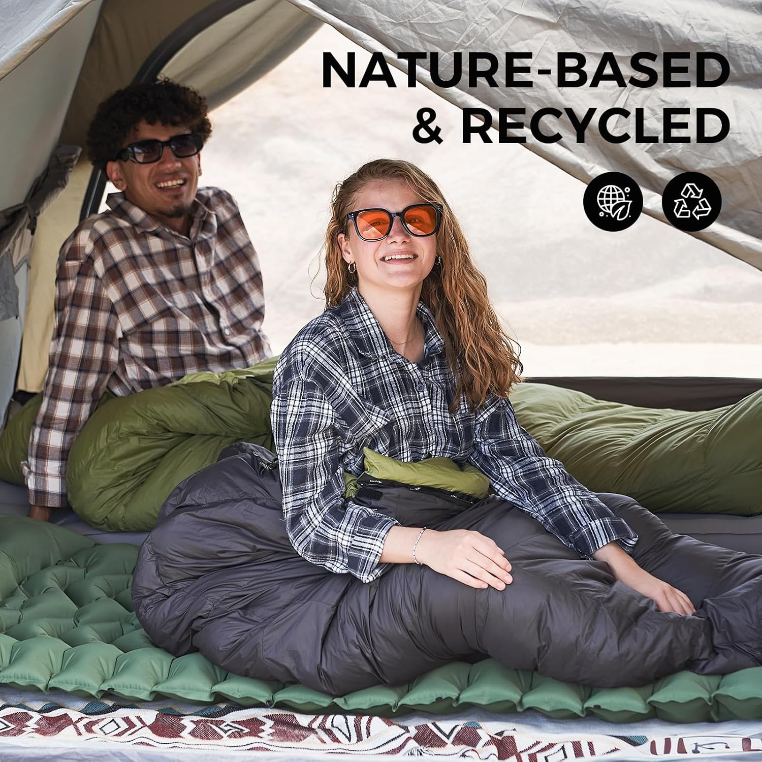 Coldmaster Down Mummy Sleeping Bag 9℉ / 42.8℉ Green