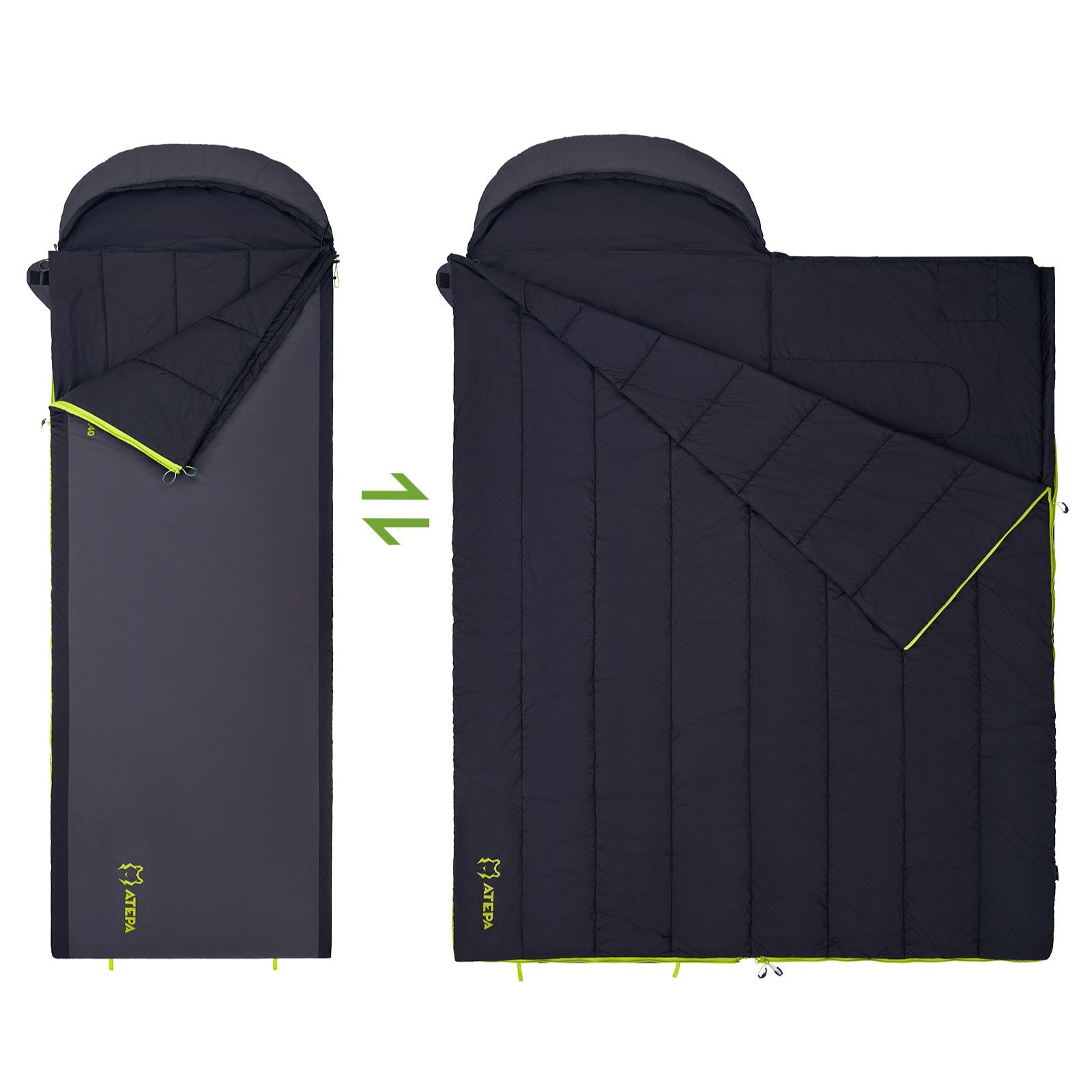 Unitymarts Coldmaster Down Sleeping Bag 3-in-1 24°F / 53°F