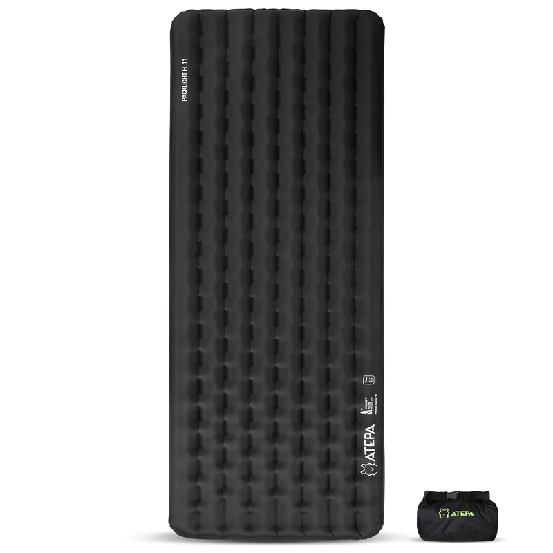 Unitymarts all-season insulated sleeping pad R value 6.6 Black