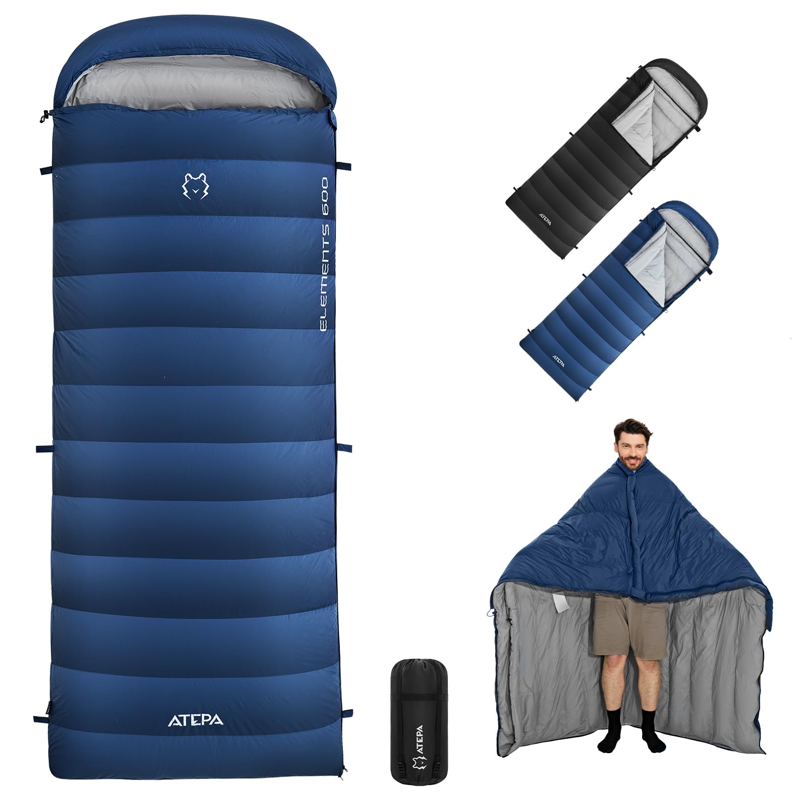 Unitymarts Coldmaster™ down sleeping bag 30°F / -1°C Ultralight and Multifunctional