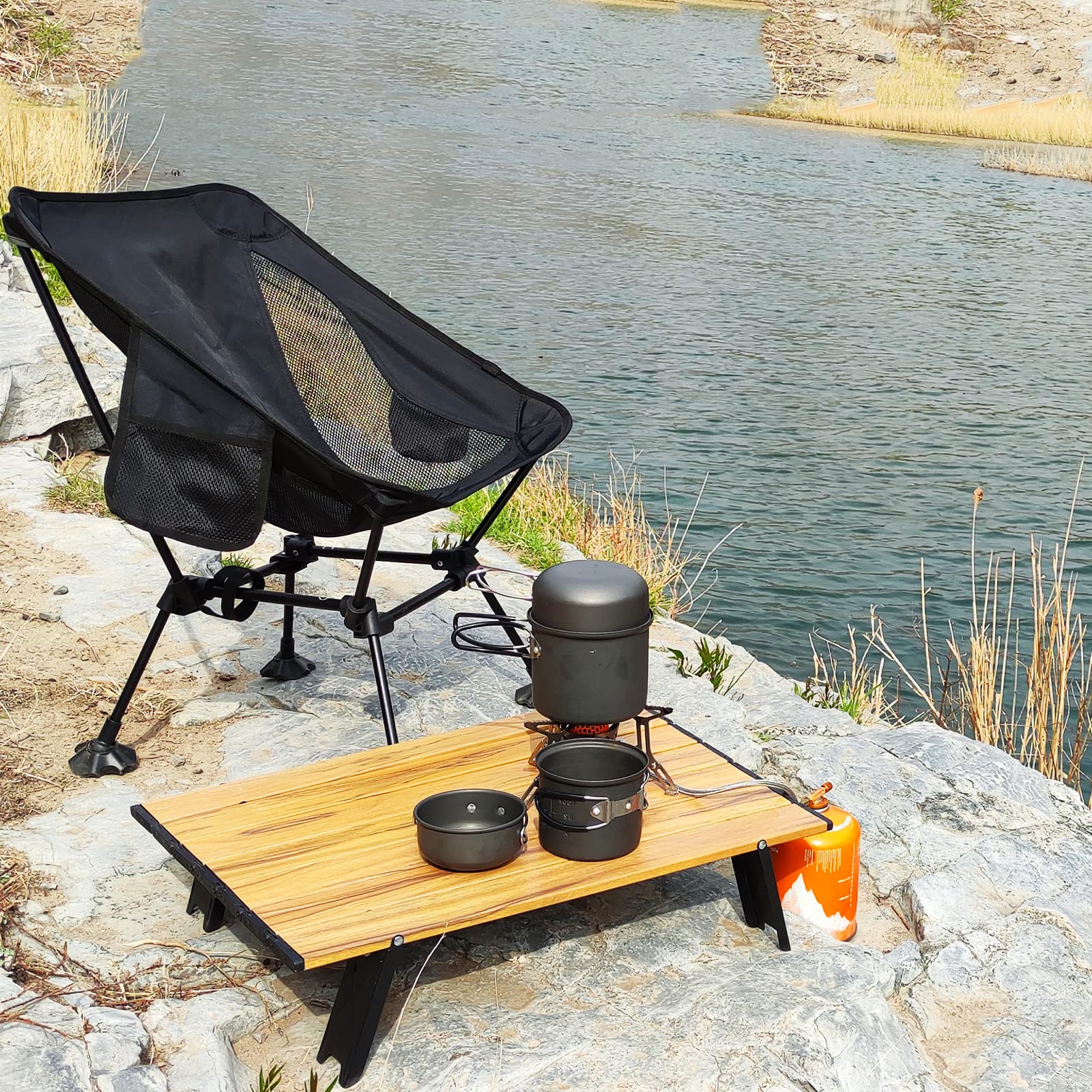 Unitymarts Alunium Table Ultralight Compact for Camping