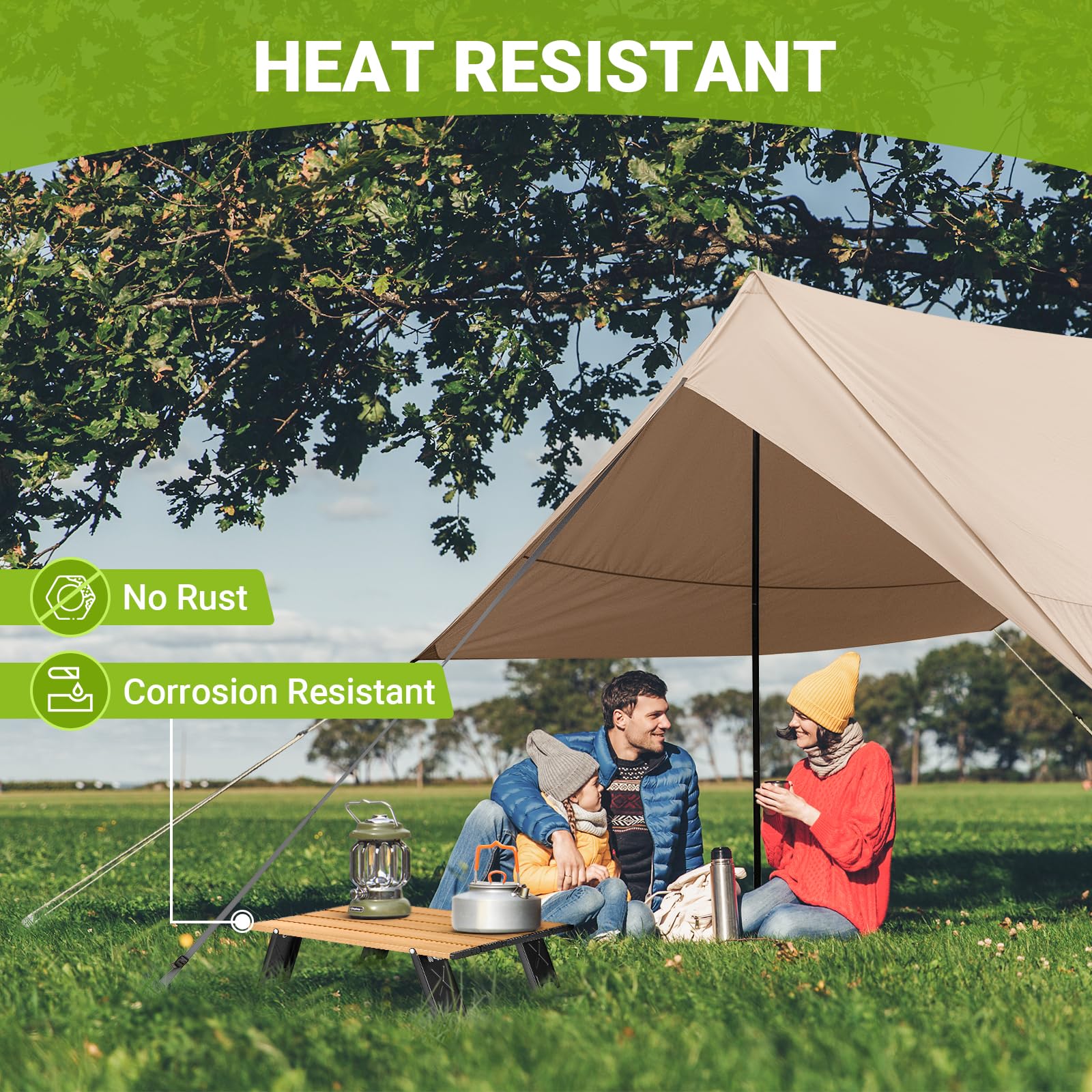 Unitymarts Alunium Table Ultralight Compact for Camping