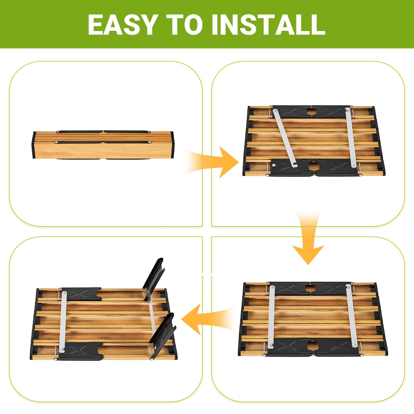 Unitymarts Alunium Table Ultralight Compact for Camping