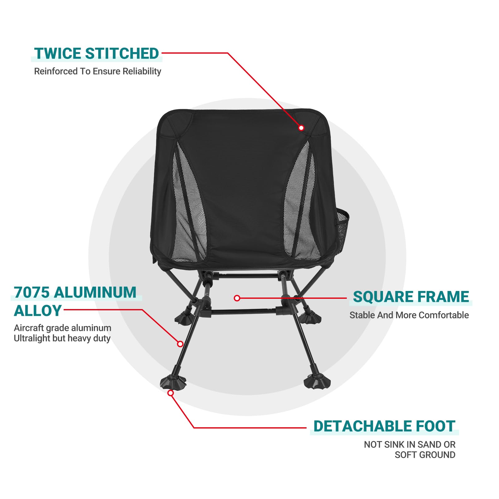 Ultralight Camping Chair for Backpacking