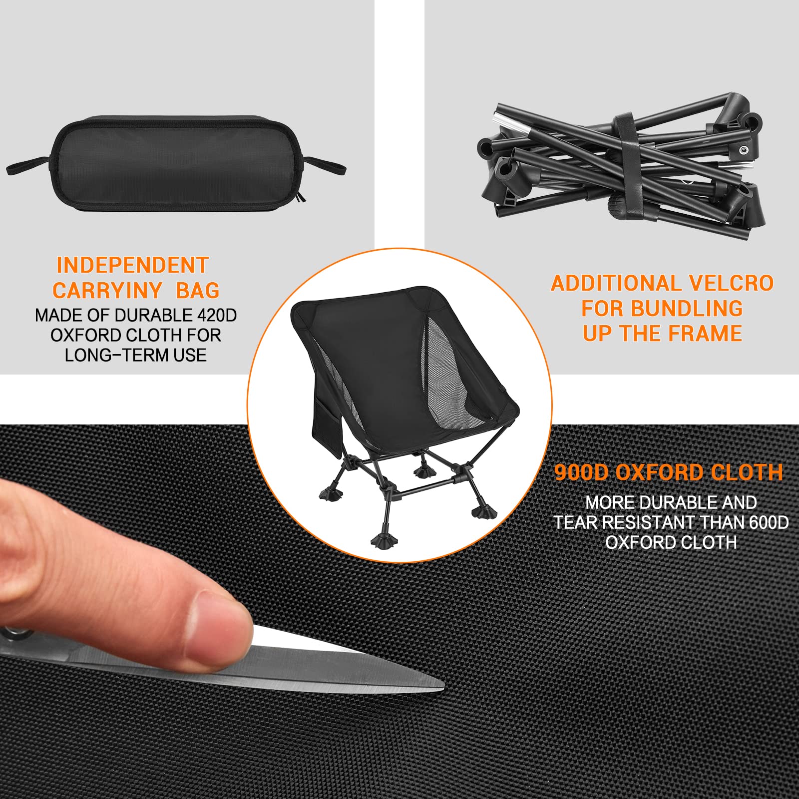 Ultralight Camping Chair 2-Pack