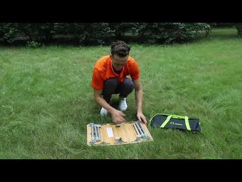 Portable foldable camping table compact design