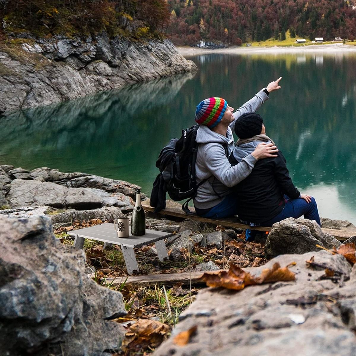 Unitymarts Alunium Table Ultralight Compact for Camping