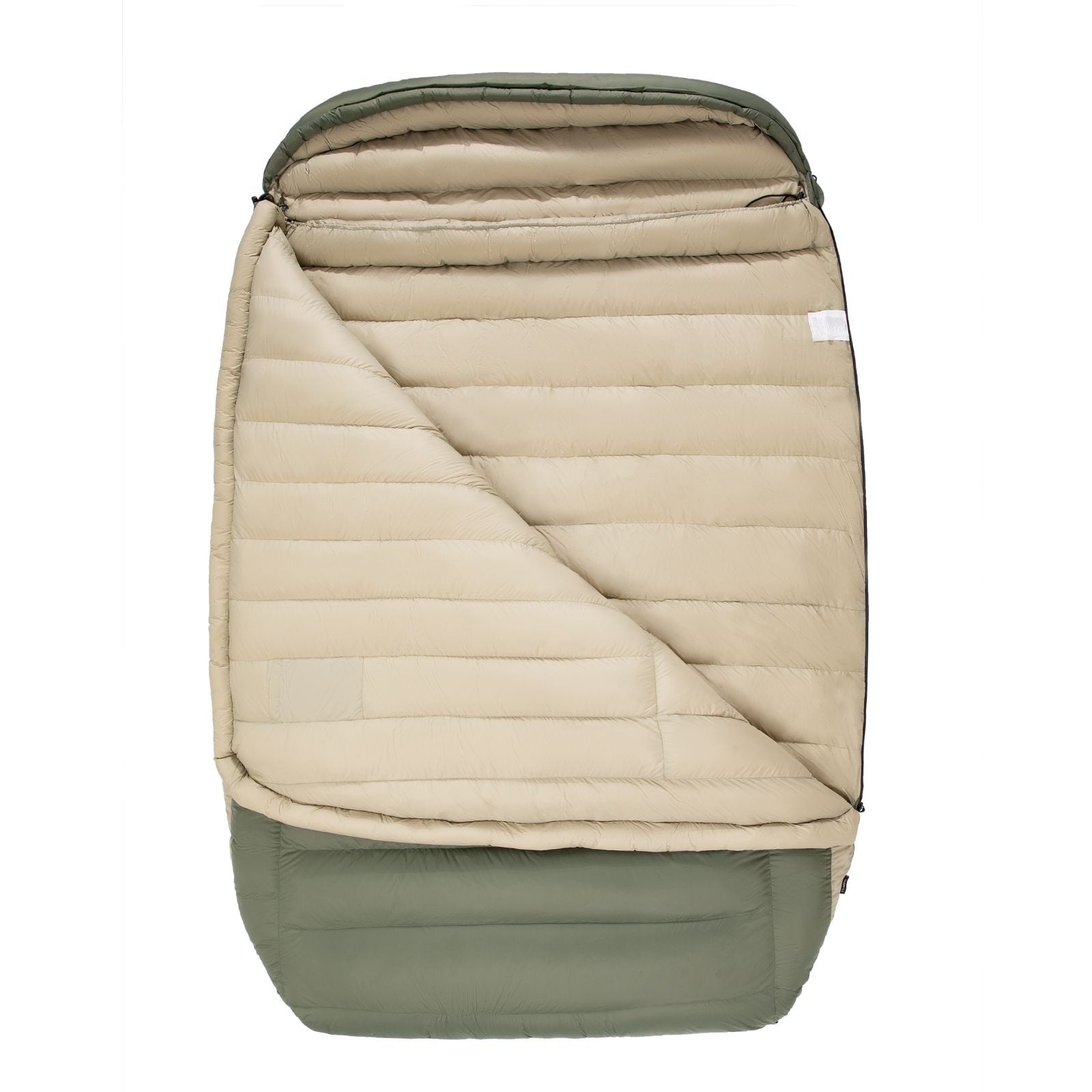 2 Person Down Mummy Sleeping Bag For Winter Camping -32.5℉ / 17.6℉