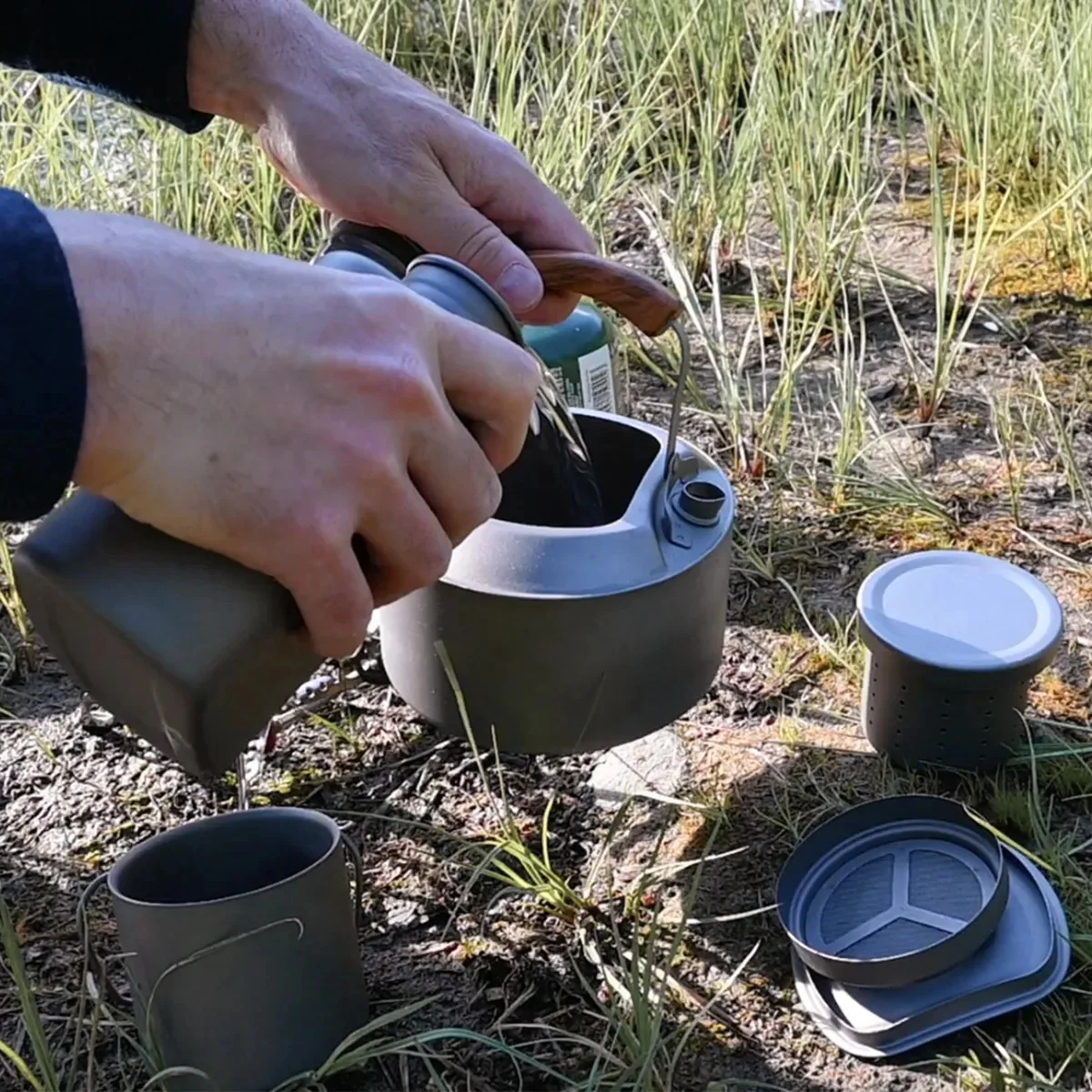 Cook'n'Escape Titanium Coffee & Tea Set Pro