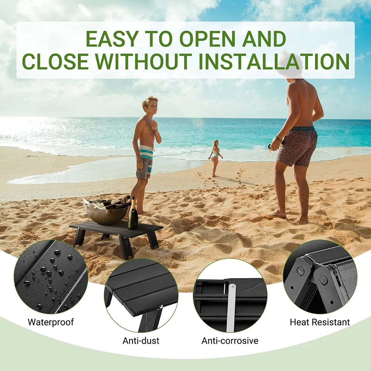 Unitymarts Alunium Table Ultralight Compact for Camping